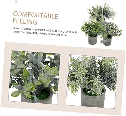 Realistic Artificial Bonsai Set for Living Room