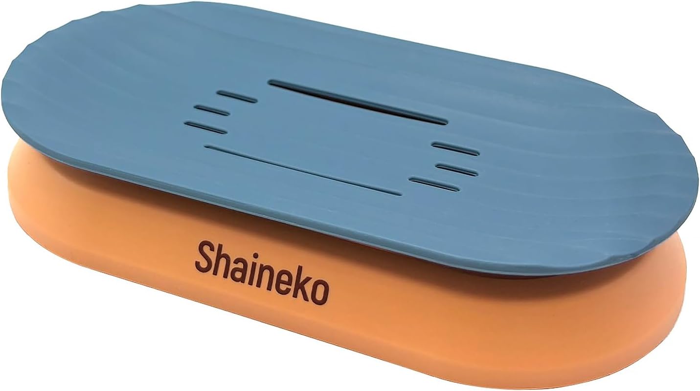 Stylish Floating Soap Holder with Double Layer Drainage