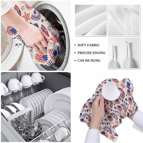 Rocking Giraffee 4 Pack Microfiber Kitchen Towels