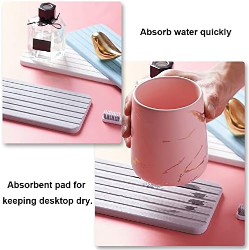 Jcassan Diatomaceous Earth Soap Dish with Anti-Slip Design