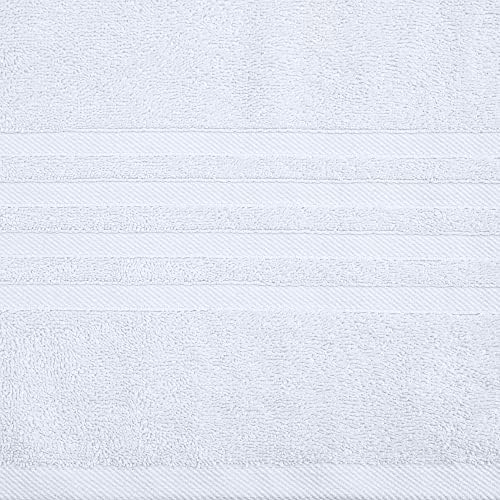 Wealuxe 12 Piece White Bath Towel Set