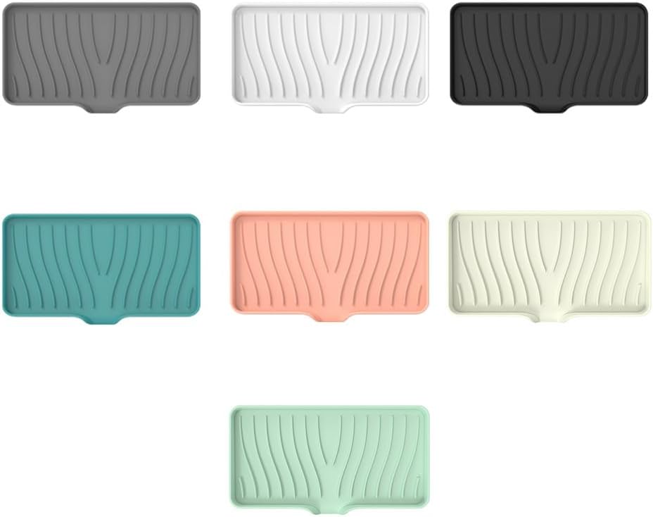 Silicone Soap Dish 2PCS Non-Slip Drainage Kitchen Bathroom Holder