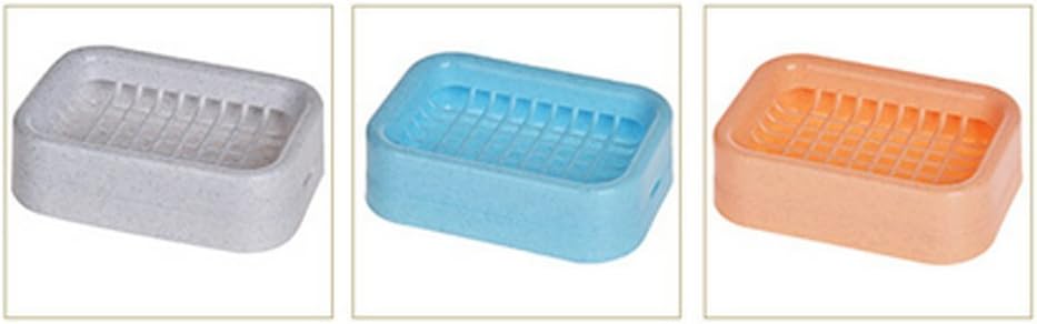 Sumddy 2PCS Plastic Soap Draining Holder for Home and Travel