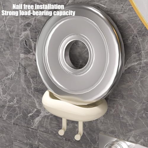 No-Hole Suction Cup Soap Dish for Shower Wall Mount