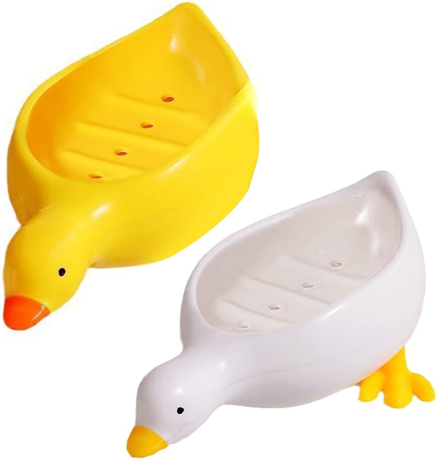 ZIRANU Decorative Duck Soap Dish for Bathroom