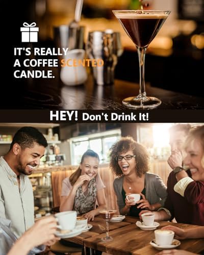 Coffee Martini Candles Unique Gift for Women Men