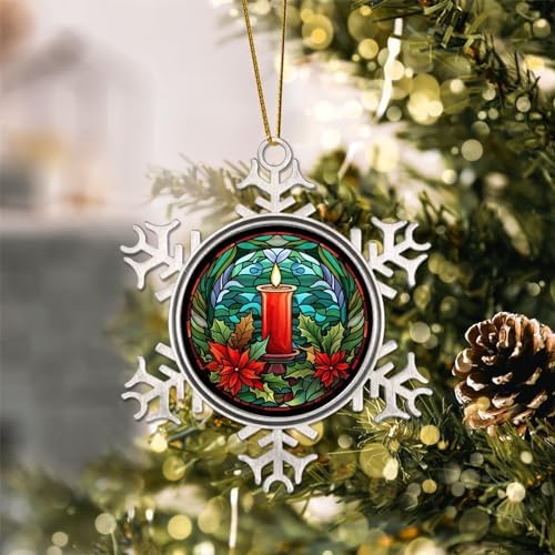 Zyadsinoudor 3 Inch Hanging Snowflake Christmas Ornament 1