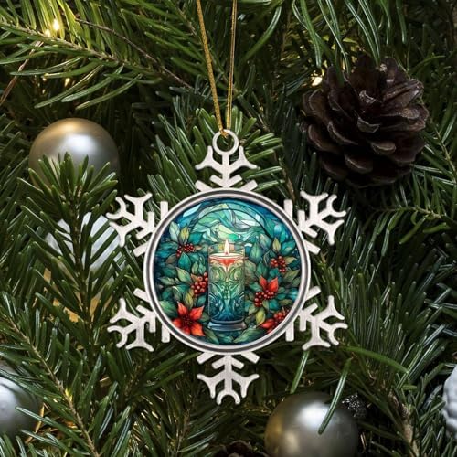 Zyadsinoudor 3 Inch Snowflake Hanging Ornament