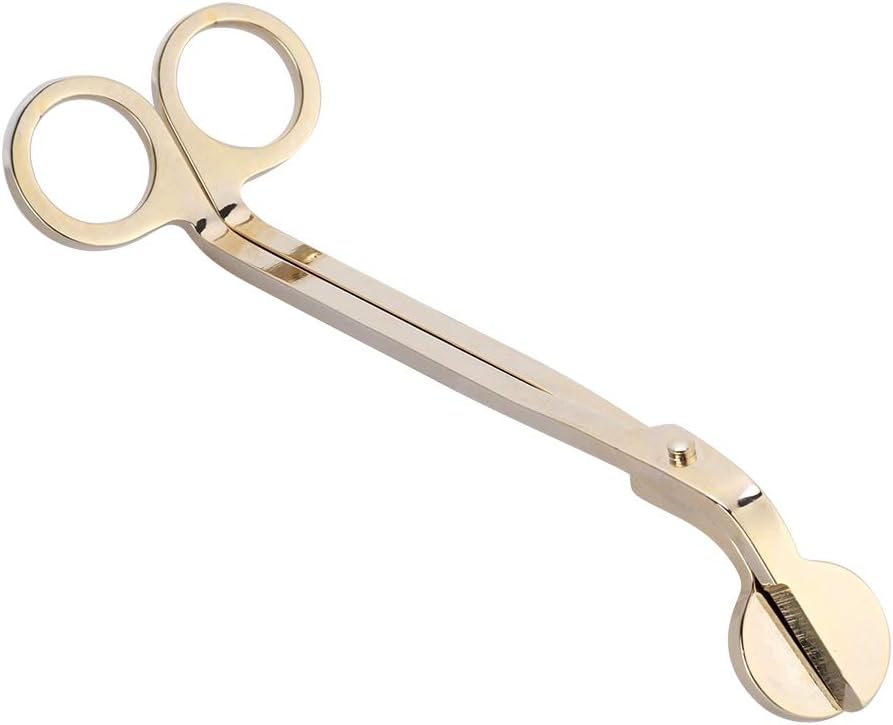 Beufee Gold Candle Wick Trimmer with Debris Tray