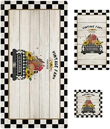 Shine-Home Plaid White Black Border Bath Towel Set