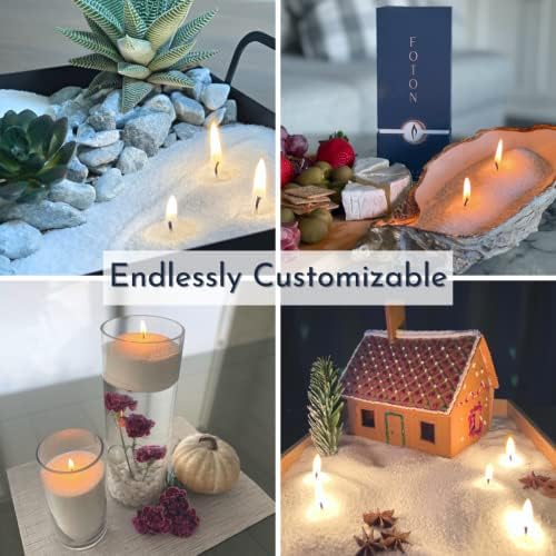 Foton Pearled Candle 18 Oz - Luxury Long Lasting Powder Candles