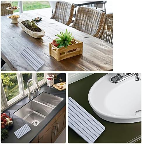 Jcassan Diatomaceous Earth Soap Dish with Anti-Slip Design