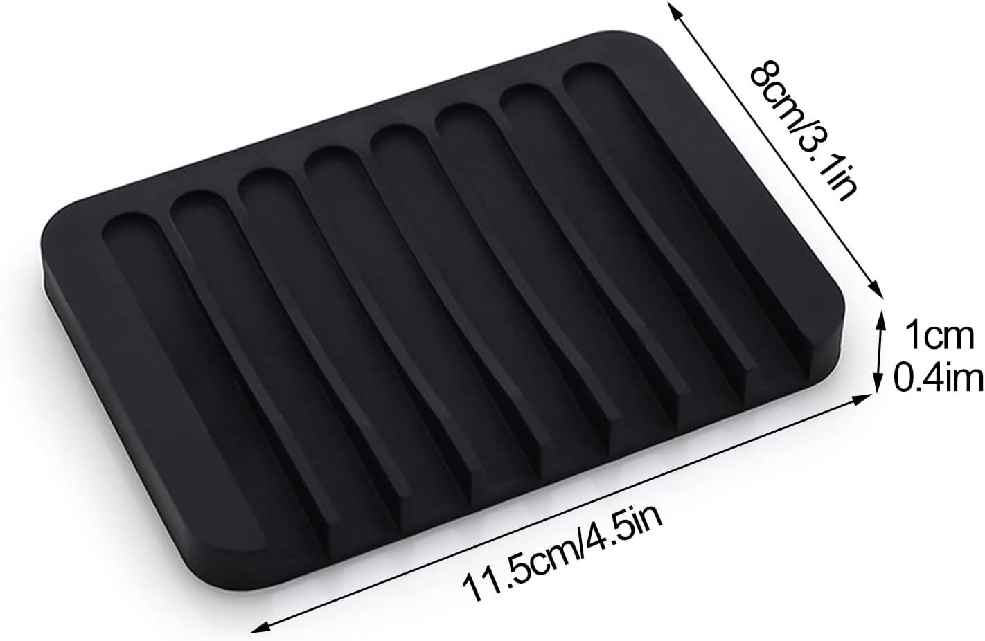 2Pcs Premium Silicone Soap Holder with Waterfall Design