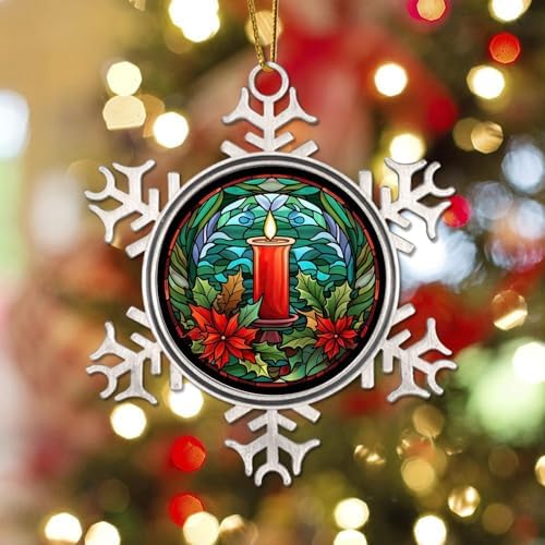 Zyadsinoudor 3 Inch Hanging Snowflake Christmas Ornament 1