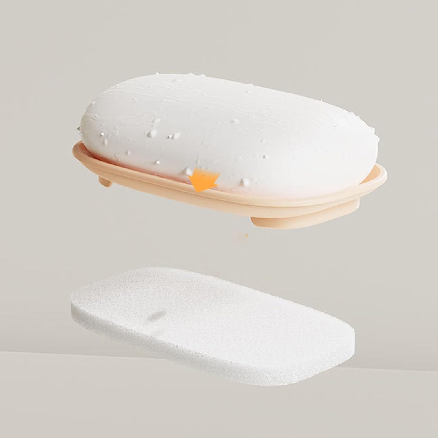Ywmsfl Practical Soap Dish Holder Leakproof with Drainage and Cats Ear Lid