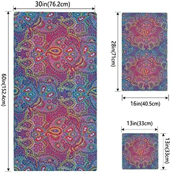 Shine-Home India Paisley Towel Set for Hotel Quality
