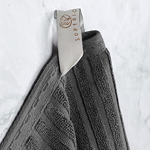 Superior Cotton 6-Piece Towel Set Charcoal