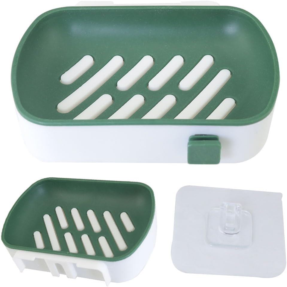 Double Drain Soap Holder with Hook 125x95x3cm