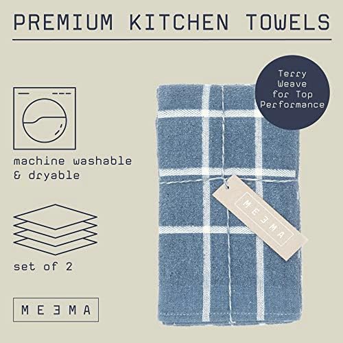 MEEMA Kitchen Towel Set - 6 Pack Super Absorbent Dish Towels