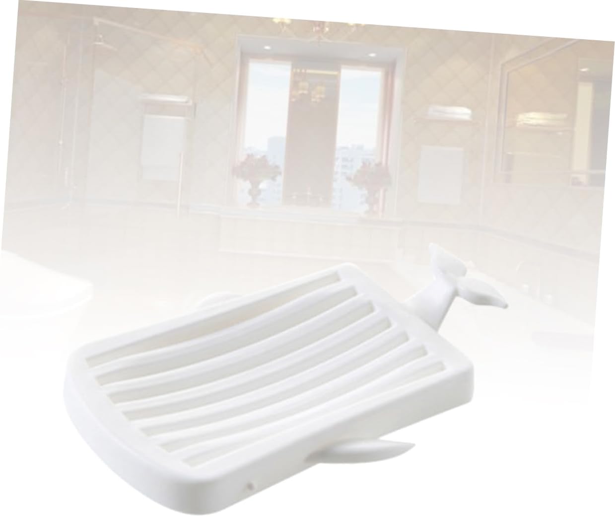 Whale Shape Soap Holder with Removable Drain