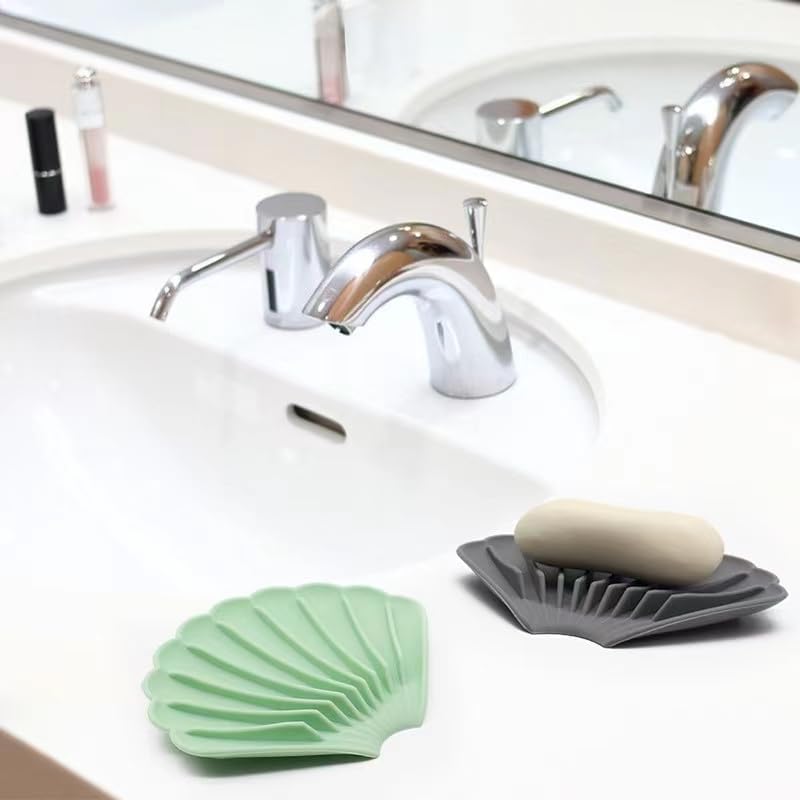 YGB Self-Draining Silicone Soap Dish Holder