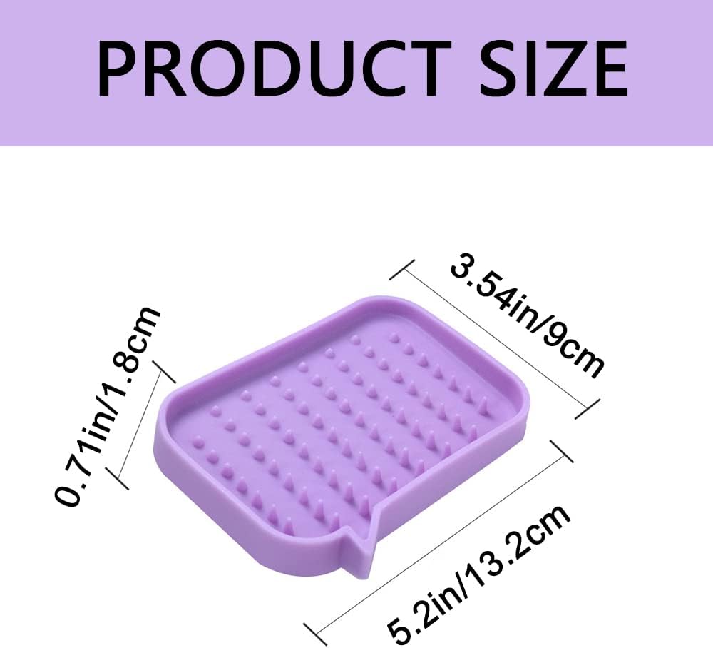 WonMaiDangGX Silicone Soap Holder for Bathroom and Kitchen