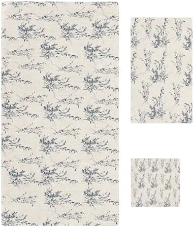 Smile Sunflower 3-Pack Bath Towels Set with Floral Design
