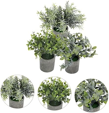 Realistic Artificial Bonsai Set for Living Room
