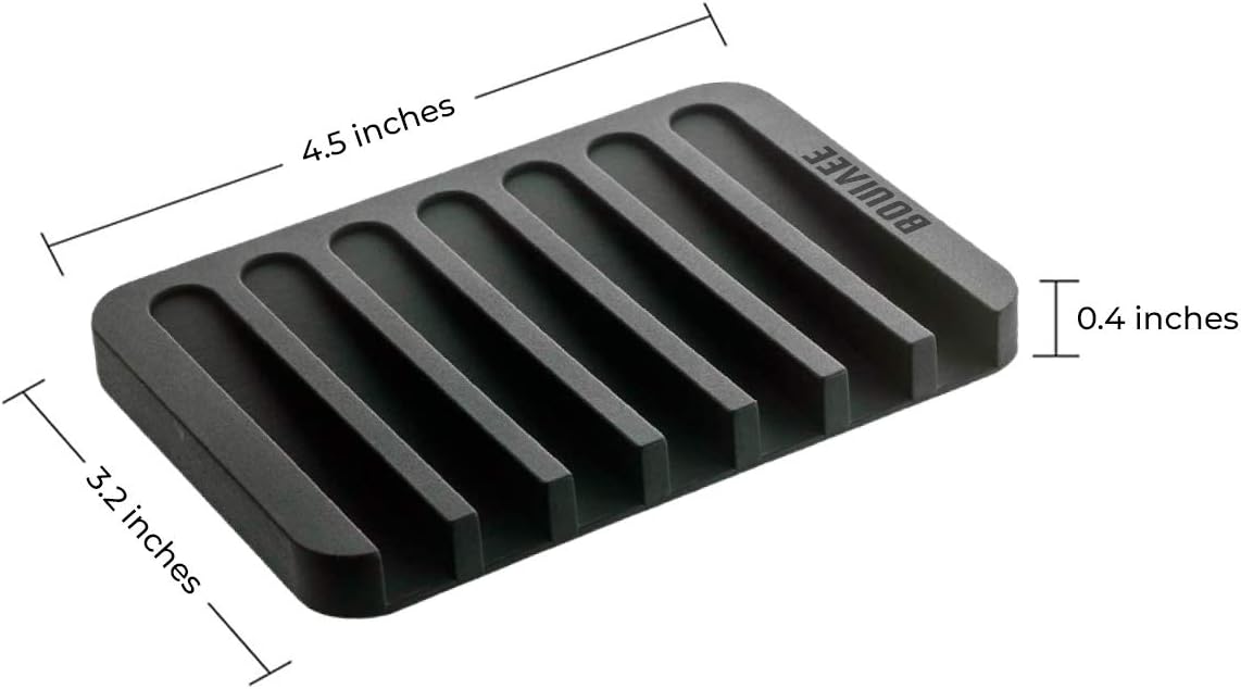 COLIBROX Silicone Soap Tray Holder Dish 1