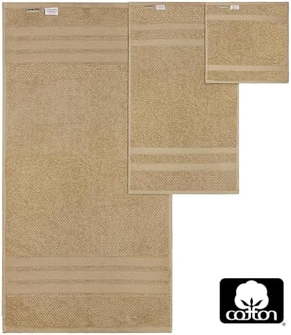 COTTON CRAFT Popcorn Towel Set - 10 Piece Luxury Bath Towels