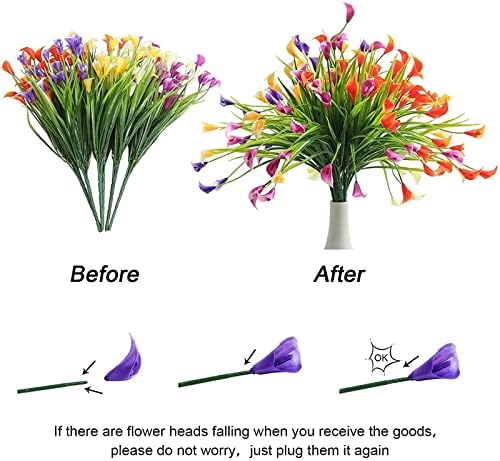 GaRcan Artificial Calla Lily Flowers Decor Set