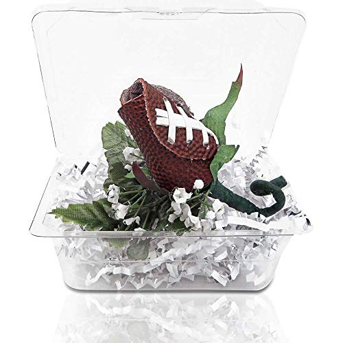SportsRoses Football Rose Boutonniere - Handmade Gift