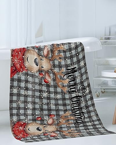 ZOE GARDEN Christmas Grey Bathroom Towel Set 3-PC