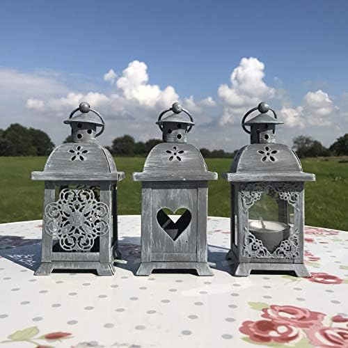 WHW French Country Style Candle Lanterns Set of 3