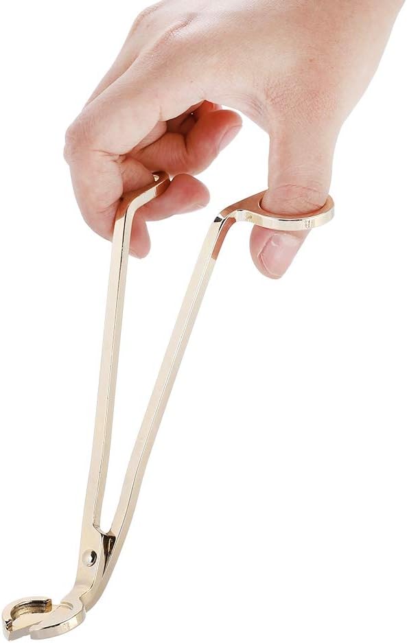 Beufee Gold Candle Wick Trimmer with Debris Tray
