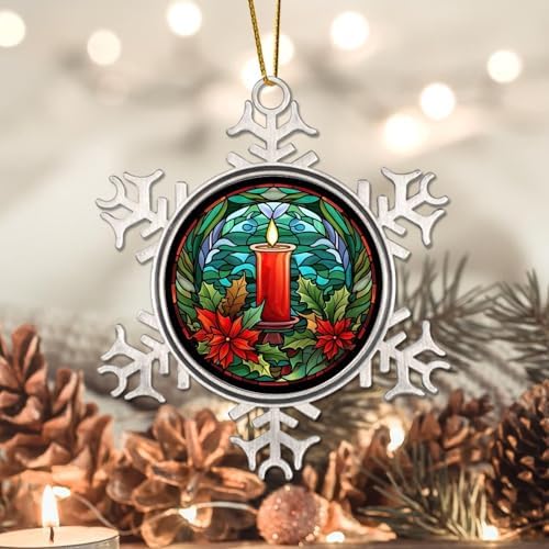 Zyadsinoudor 3 Inch Hanging Snowflake Christmas Ornament 1