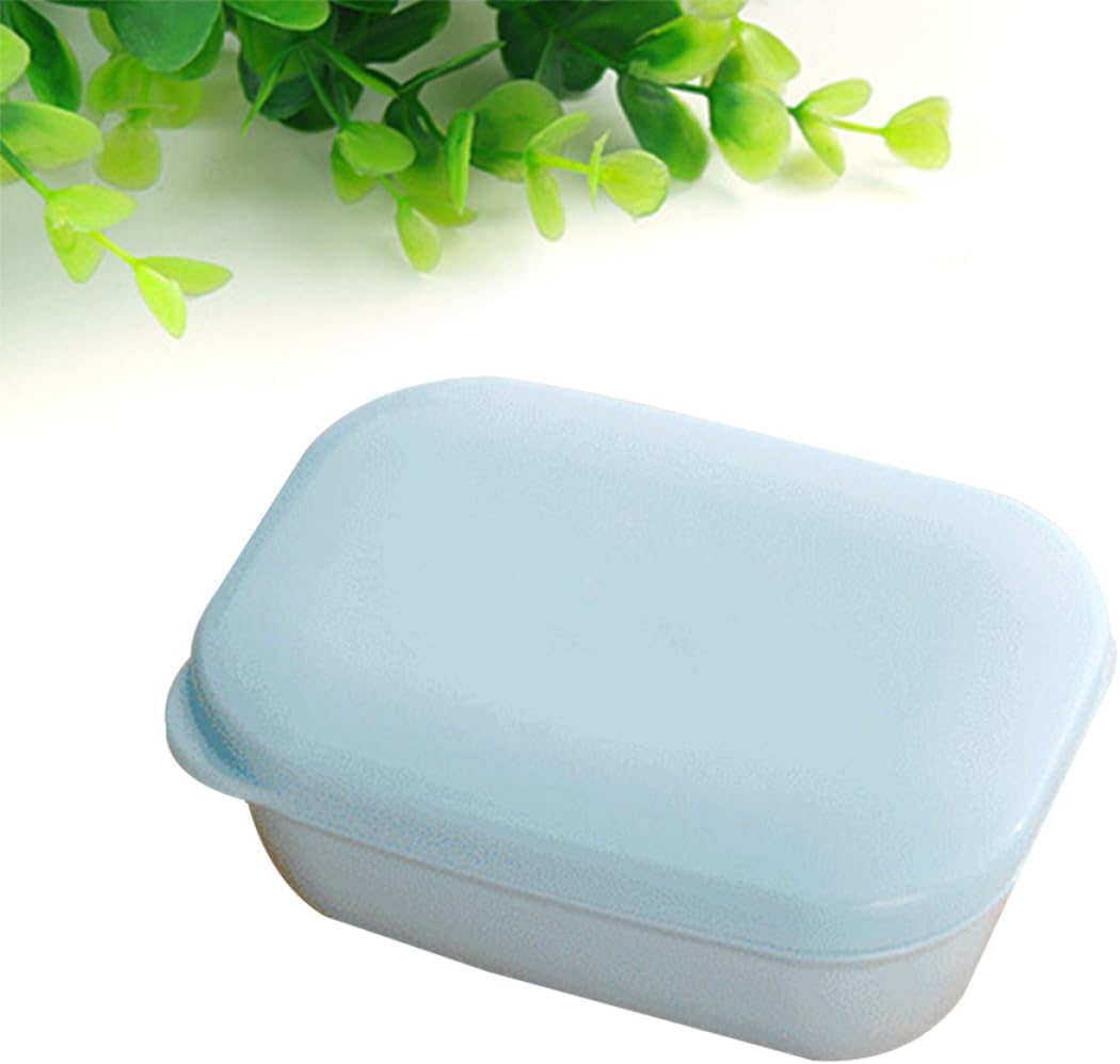 PRETYZOOM Leakproof Pp Soap Dish for Bathroom and Travel