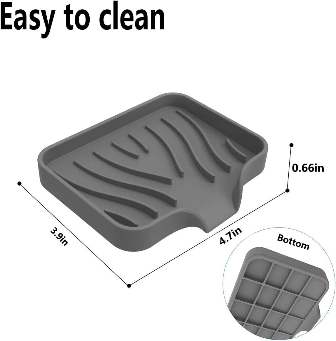 Silicone Soap Holder for Bathroom Kitchen and Tub