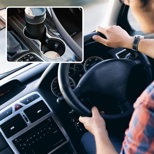 Retro Flowers Car Cup Holder Coasters 2 Pack