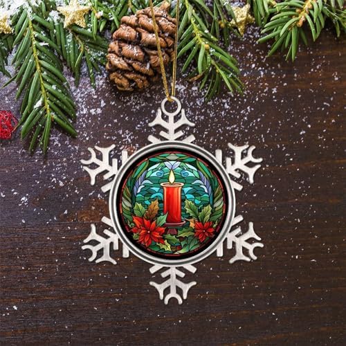 Zyadsinoudor 3 Inch Hanging Snowflake Christmas Ornament 1