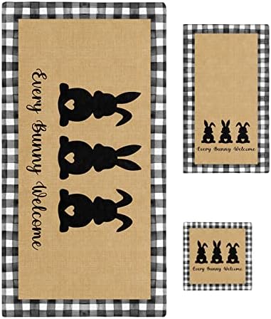 ZOE GARDEN Easter Bunny Bathroom Towel Set 1