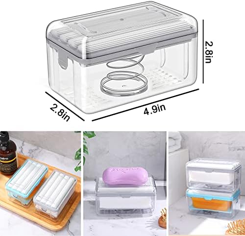 LELEMON Multifunctional Soap Dish with Drain and Foaming Box 1