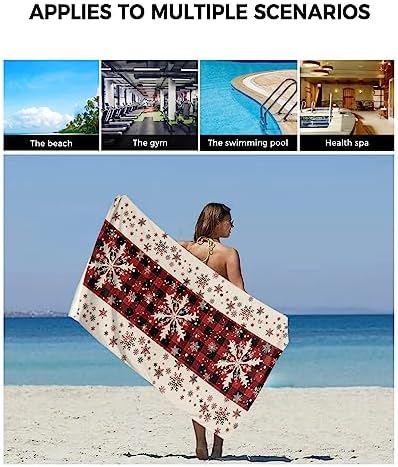ZOE GARDEN 3-Piece Christmas Snowflake Towel Set