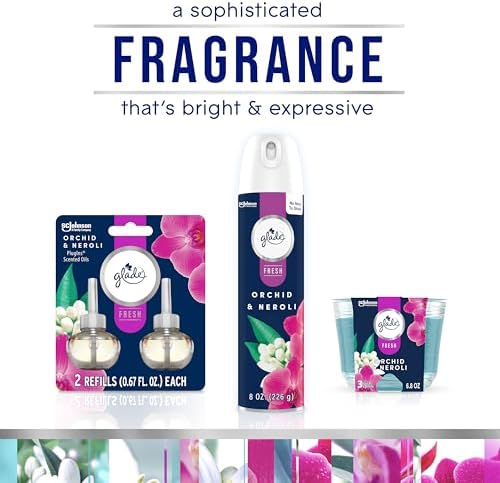 Glade Orchid Neroli Scented Candle 3 Wick 68 Oz 3 Count