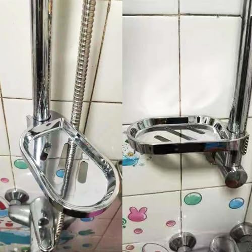 YATEASLU 2-Pack ABS Soap Dish Rack with Drainage