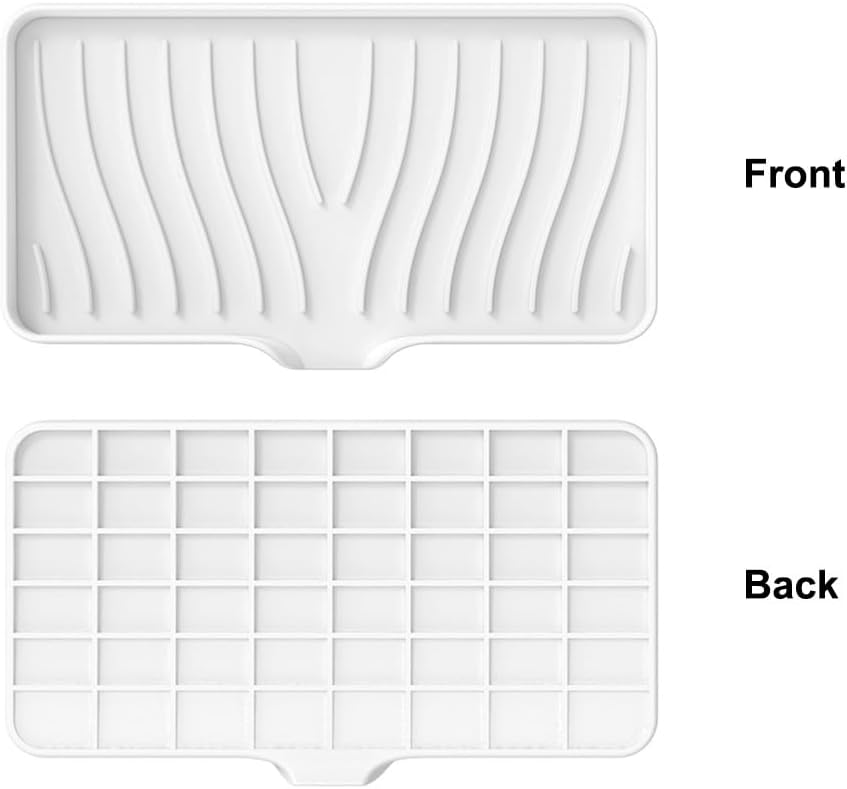Silicone Soap Dish 2PCS Non-Slip Drainage Kitchen Bathroom Holder