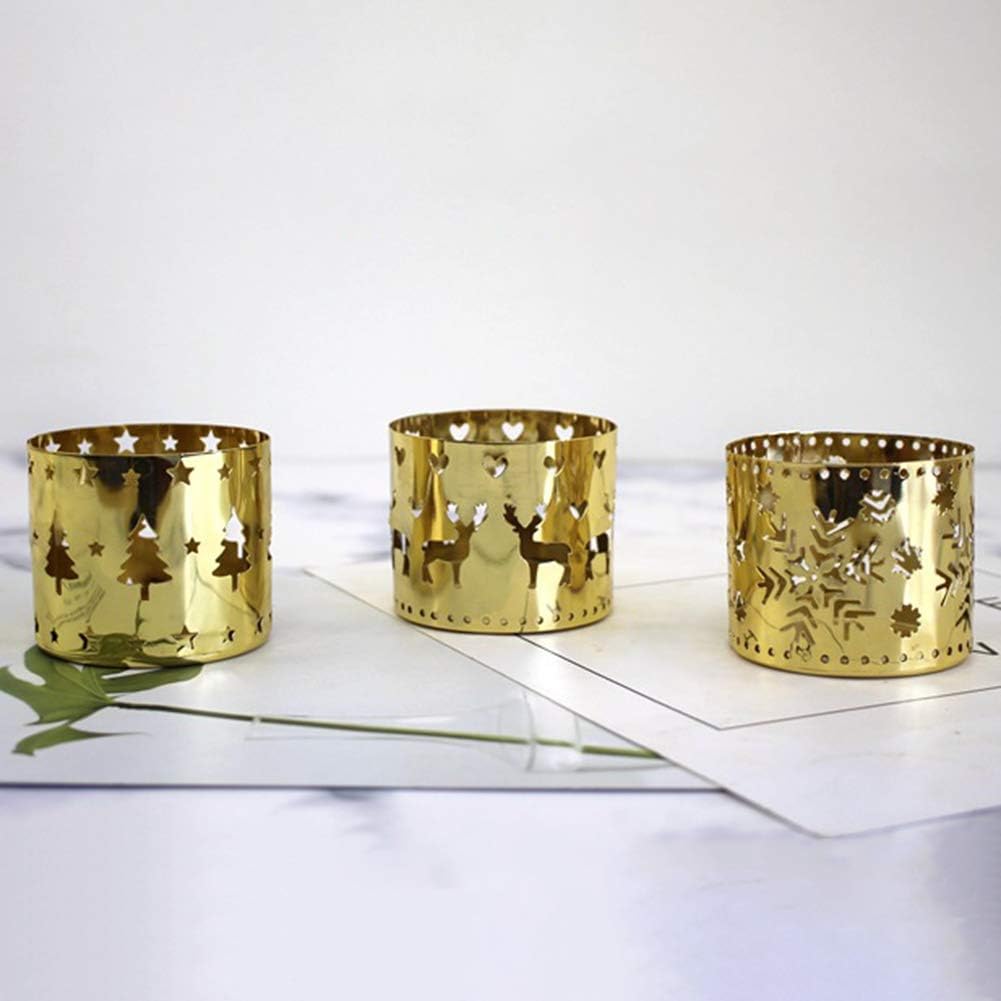 Klun Golden Xmas Tree Candle Holder