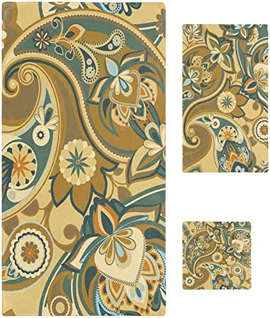 ZOE GARDEN Paisley Floral Towel Set 3-PC