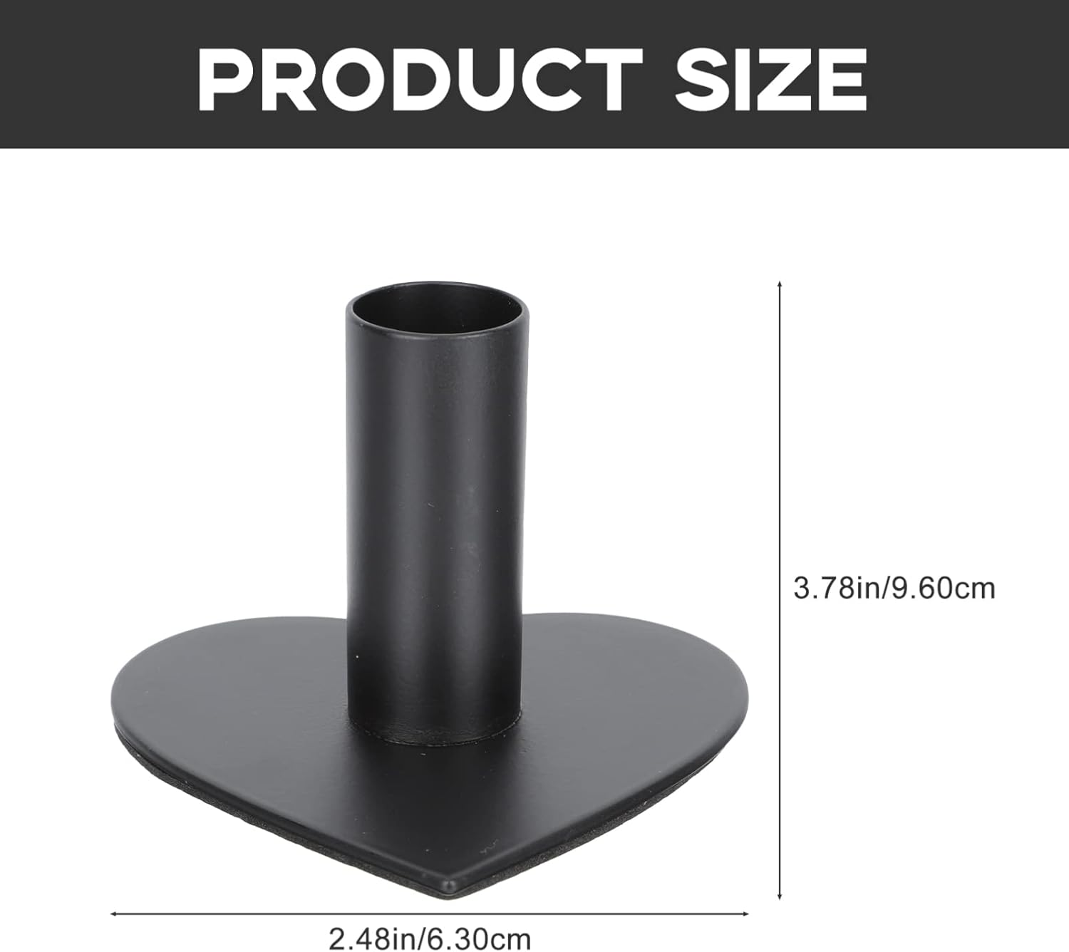 Heart Shaped Candlestick Holder Iron Design