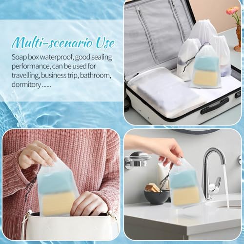 3 Pcs Soap Holder Set with Drainage Waterproof Travel Dorm